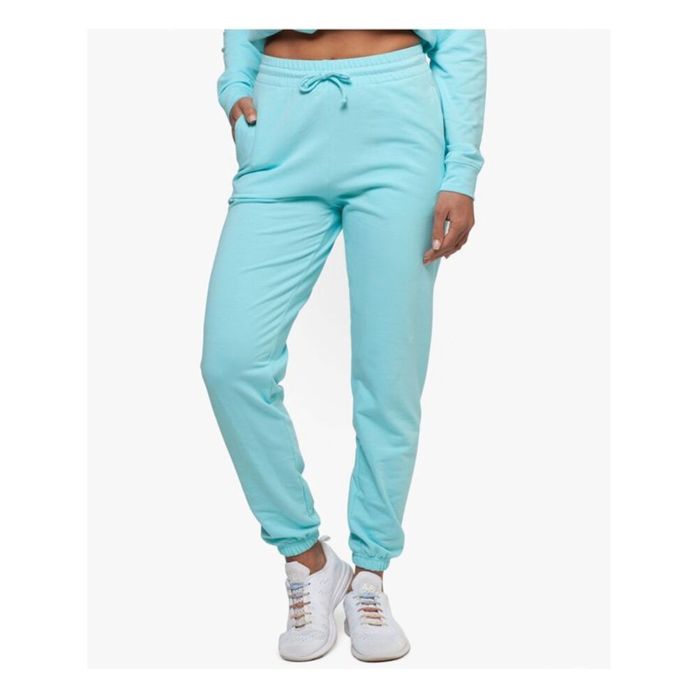 BAM BY BETSY & ADAM Womens Aqua Draw String Waist, Tapered Lounge Pants M